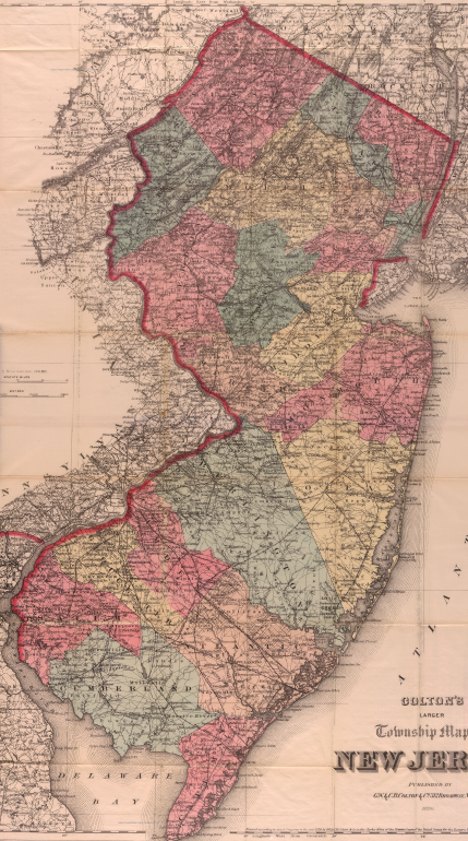 1890: Map of New Jersey